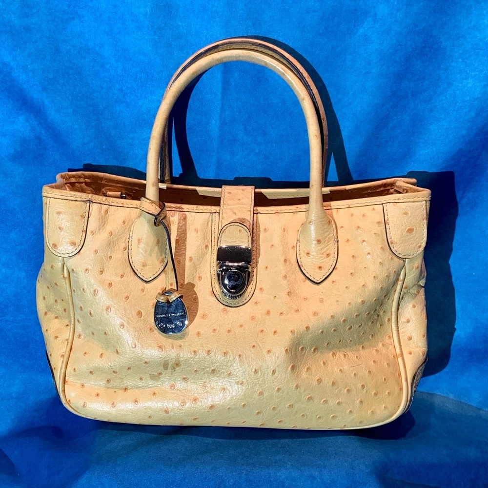 Pre-loved Dooney & Bourke Ostrich Embossed Leather Tote - Picture 3 of 13